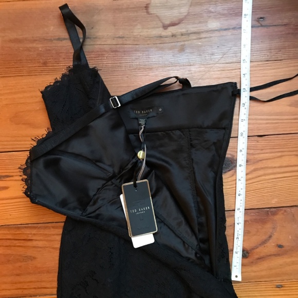 Ted Baker London Little Black Lace Sheath Dress, NWT, 0/00 - Picture 9 of 10